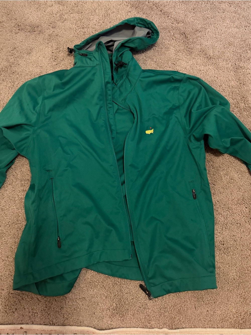 Masters women’s green windbreaker size medium with a hood!